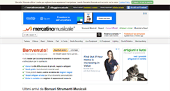 Desktop Screenshot of mercatinomusicale.com